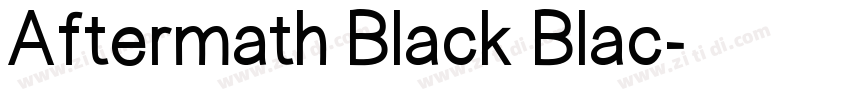 Aftermath Black Blac字体转换